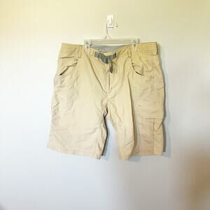 Gramicci belted nylon light tan cargo shorts men’s‎ XL